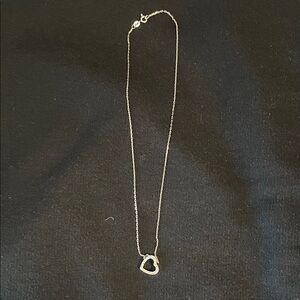 Elegant Silver Heart Pendant Necklace